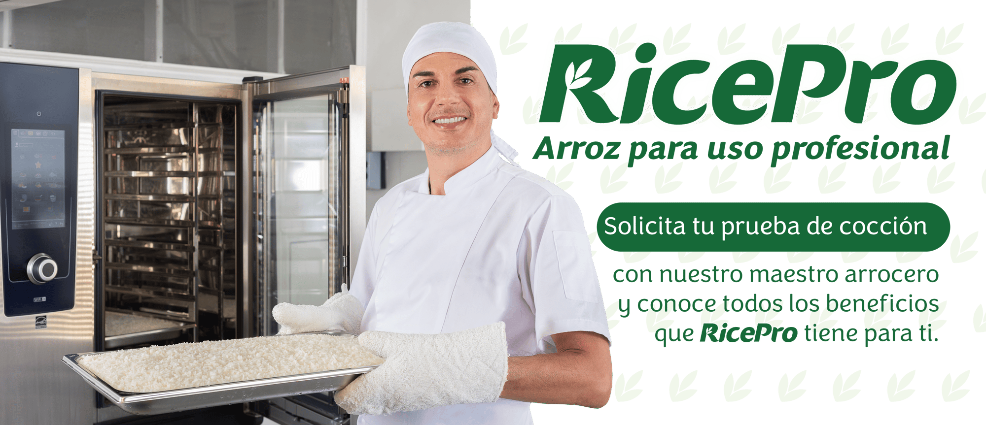 Con nuestro maestro arrocero y conoce todos los beneficios que RicePro tiene para ti.